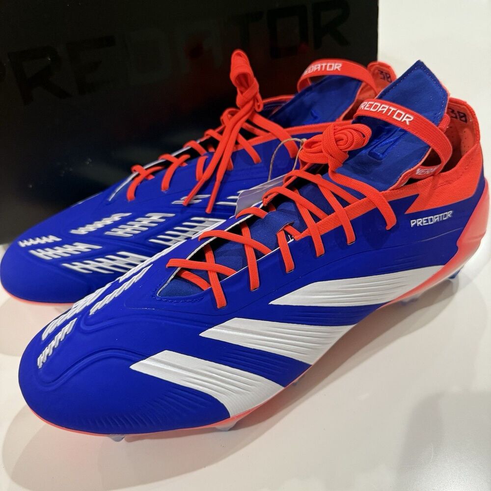 ID0918 Men’s 11.5 adidas PREDATOR ELITE FOLD-OVER TONGUE SOFT GROUND BOOTS